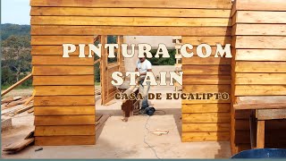 EP  4 Pintura da casa de madeira com Stain