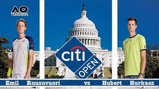 Emil  Ruusuvuori      vs   Hubert  Hurkacz    | 🏆 ⚽ Citi Open    (03/08/2022) 🎮