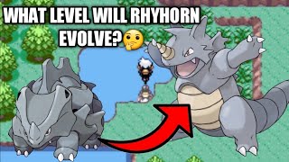 How to Evolve Rhyhorn to Rhydon on Pokemon Ruby/Sapphire/Emerald