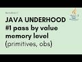 Java under the hood #1 pass by value  primitives,objs