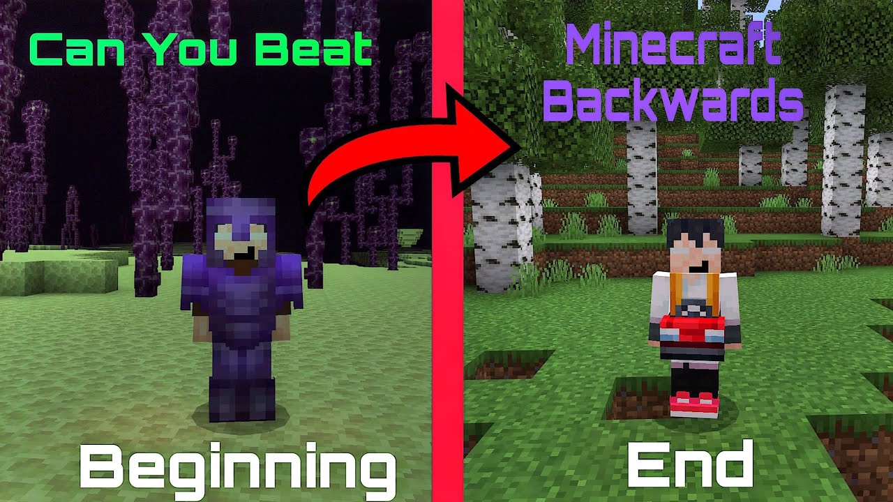 Can You Beat Minecraft Backwards Youtube