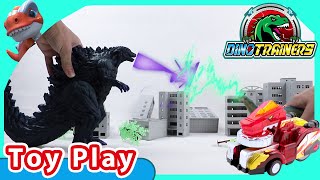 Dino Trainers VS Godzilla【DinoTrainers Toys】| Fun Toy Stories | Toy Play | Dinosaur | Kids Cartoon