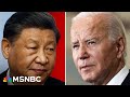 Why is Xi Jinping excited for President Biden to leave office?