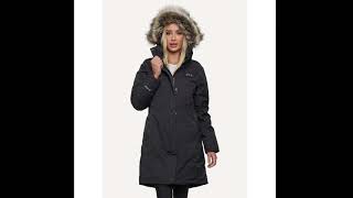 FNDN Women's Heated Parka with Built-in Heated Gloves