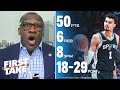 FIRST TAKE | Shannon GOES CRAZY to Wemby make NBA history with a 50-point game as Spurs beat Wizards