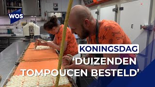 Drukte bij banketbakkers door Koningsdag