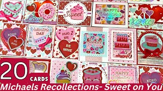 22 Valentine’s Day Cards | Michaels Recollections “Sweet on You” 6 x 6 Paper Pad \u0026 Stickers