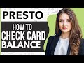 How to Check Presto Card Balance (2023)