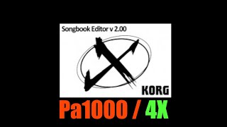 PA700/1000/4X - SongBook Editor #101