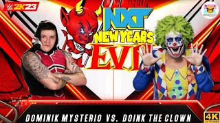 Dominik Mysterio getting beaten up: Doink The Clown Vs. Dominic Mysterio - WWE 2K23
