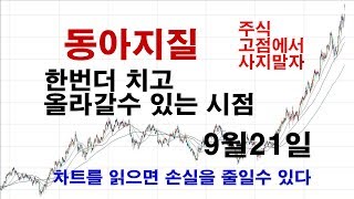 주식 고점에서 사지말자 9월21일 동아지질