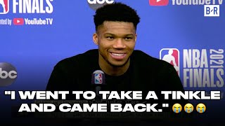 Giannis Explaining Why He Keeps Leaving Games Early Is Comedy