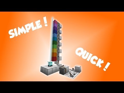 Rainbow Beacon 2.0 in Minecraft | Tutorial #4 Rainbow Beacon 2.0 in Minecraft | Tutorial #4