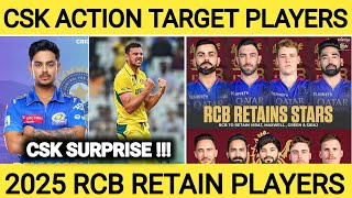 CSK வின்  புதிய கீப்பர்/2025 IPL புதிய டார்கெட் வீரர்கள்/ RCB RETAIN PLAYERS