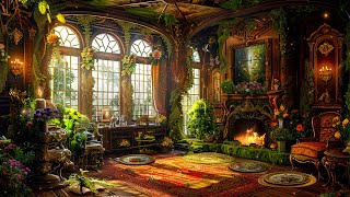 Enchanting Medieval Green Moss Castle | Magical Fantasy Music \u0026 Exotic Plants ~ Relaxes, Sleep, Rest