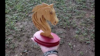 Miniature Horse Head Diorama, Scroll Saw Project