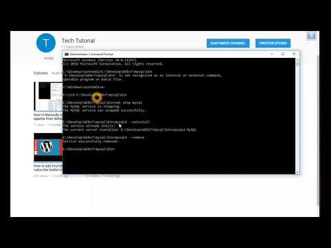 How to remove mysql from windows service with command prompt How to remove mysql from windows service with command prompt