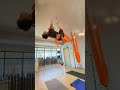 orange is the happiest color #aerialsilks #aerialyoga