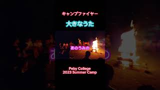 【みんなで歌おう！】大きなうた！キャンプファイヤー！Peby College 2023 Summer Camp #夏休み #イベント #キャンプ