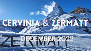 Skiing in Cervinia \u0026 Zermatt [2022][4K]