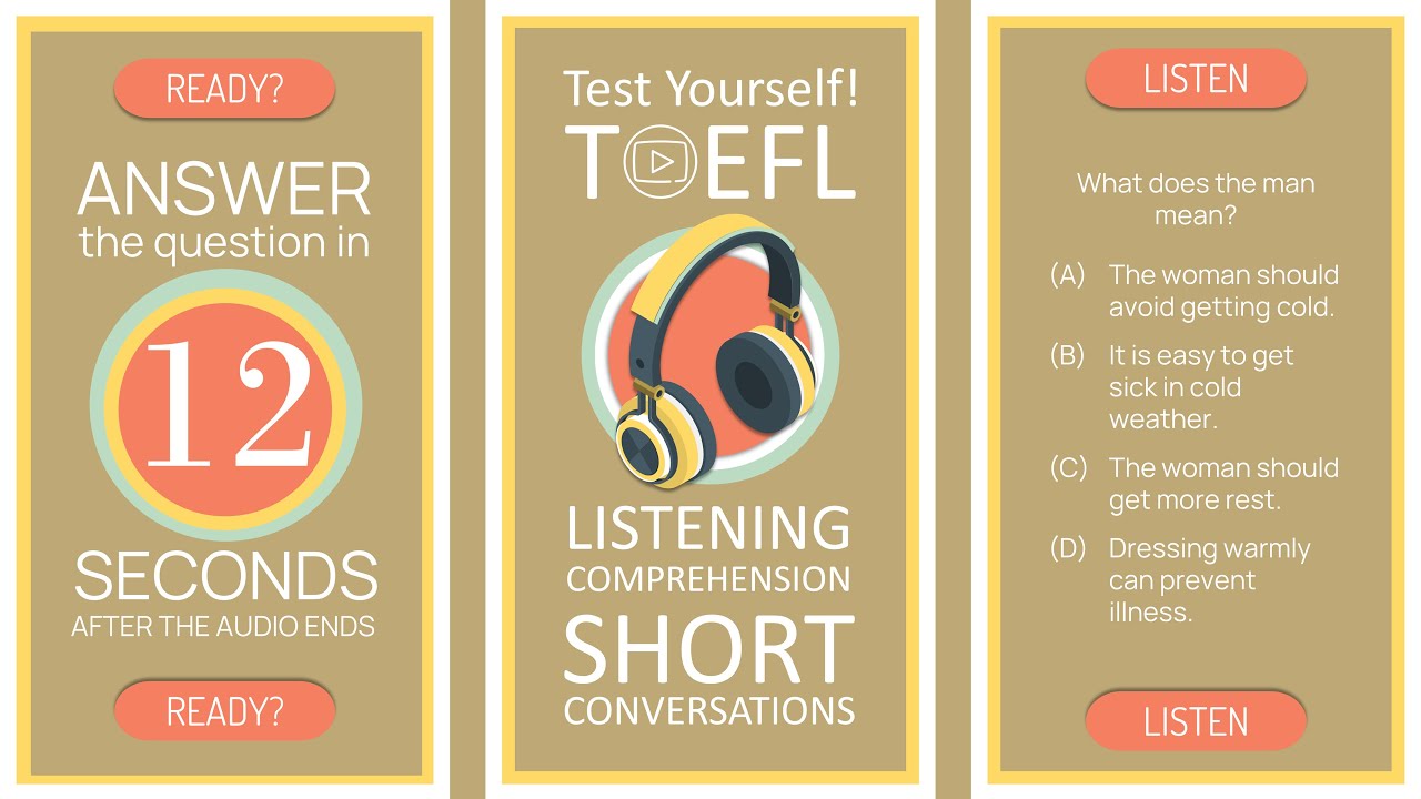 #04 | TOEFL Listening Comprehension Practice | Short Conversations ...