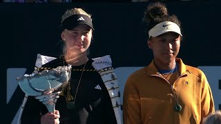 Naomi Osaka vs Clara Tauson Trophy Ceremony | Auckland 2025 Final