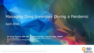 Managing Drug Inventory During a Pandemic