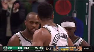 Giannis begs for the ball off Jrue Holiday \u0026 gets mad this what happened…￼