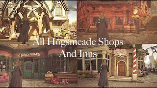 Exploring All Hogsmeade Shops and Inns | Hogwarts Legacy (ambience)