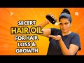 Secret hairoil1🤫😱just 20 min 8ingredient sema results |length strong black hairoil#tips |weightloss