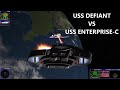 USS Defiant VS USS Enterprise C | Star Trek Bridge Commander | BC Remastered |