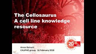 Cellosaurus, Dr. Amos Bairoch