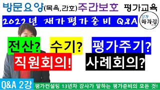 직원회의 사례회의 평가주기는? 전산수기 뭐가 좋아? 등 2022재가기관평가준비 질의응답 2강