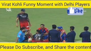Virat Kohli Fun Moment With Delhi Player,