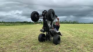 Practicing Wheelies On The 2021 Yamaha Raptor 700