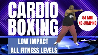 Cardio Boxing Standing Abs Low Impact Workout | 54 Min | All Fitness Levels   | Lose Weight!