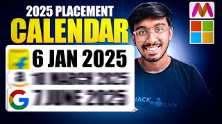 Revealing OFF CAMPUS Placement Calendar 2025🔥. Eh Company Epudu & Ela Hire Cheskuntundi?