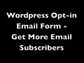 Wordpress Opt-in Form - Get More Email Subscribers Using OptinSkin