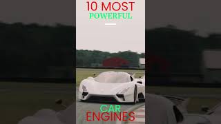 Top 10 Powerful Car Engines Ever Built #automobile #carlover #engineshorts  #top5