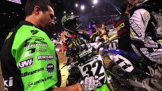 Jake Weimer and Tommy Searle take on the Bercy Supercross