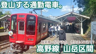 《南海》高野線の山岳区間が勾配と急カーブで凄まじかった《こうや花鉄道》