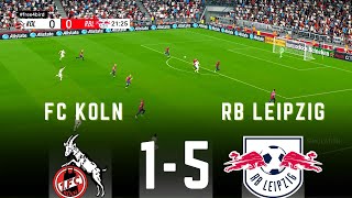 FC KOLN VS RB LEIPZIG  1-5 | BUNDESLIGA 2024 | .SIMULATION    #bundesliga