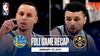 Full Game Recap: Warriors vs Nuggets | Curry, Thompson, & Durant Combine For 89
