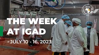 The Week at IGAD - A review of the week's events at IGAD, July 10 - 16, 2023