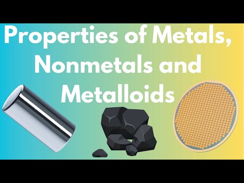 What are the properties of metal non metal and metalloids?