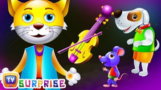 Surprise Eggs Nursery Rhymes Toys | Hey Diddle Diddle | Learn Colours & Domestic Animals | ChuChu TV