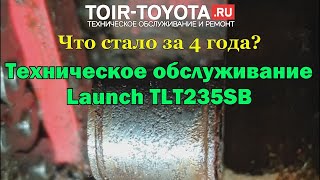 Подъёмник Launch TLT 235SB/Замена тросов, втулок обводных роликов/4 года эксплуатации.