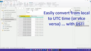 An easy way to handle Daylight Savings Time in Power Query
