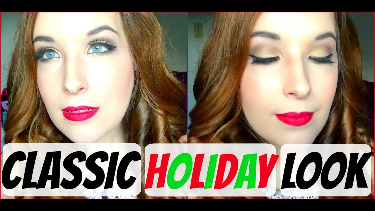 Classic Holiday Makeup Look Youtube