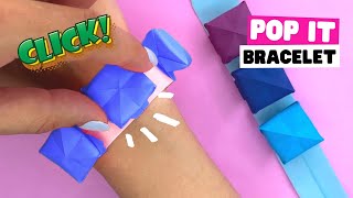 How to make COOL origami POP IT bracelet [diy fidget toys, origami bracelet]